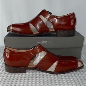 STACY ADAMS CATALINA CITY SANDALS IN COGNAC FTL-12-136
